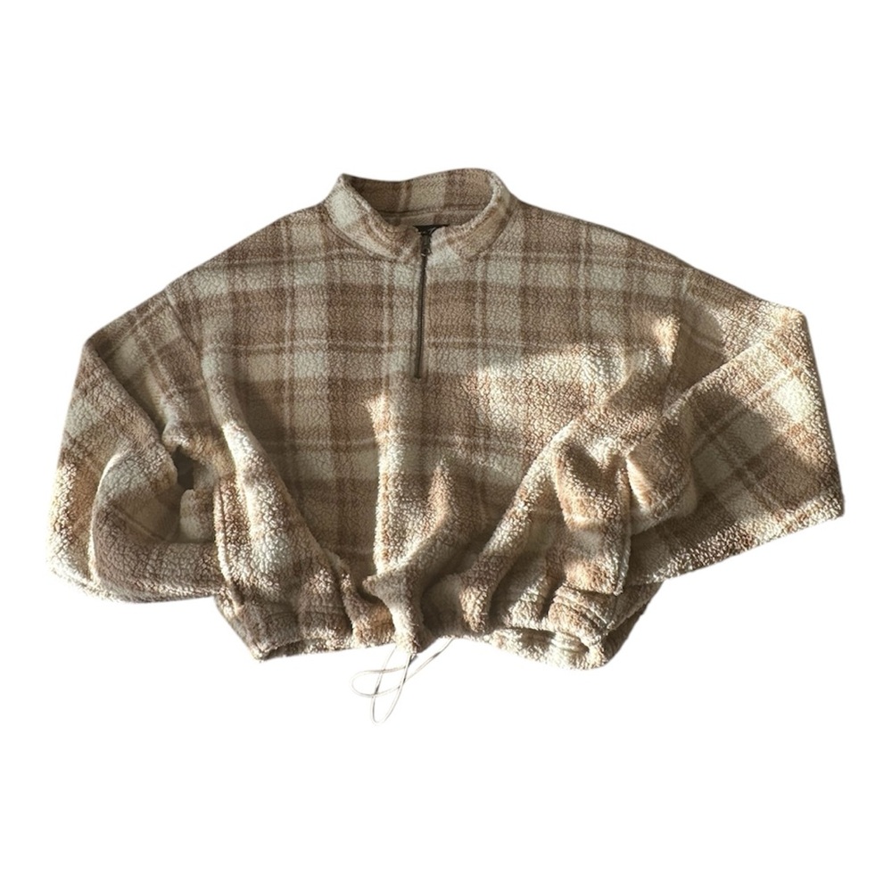 Plaid Fleece Pullover